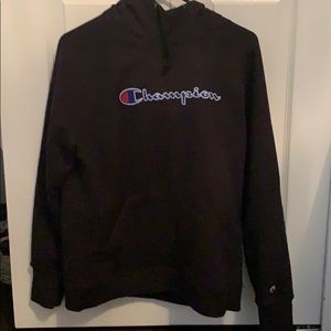 Black champion hoodie!